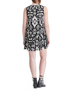 Load image into Gallery viewer, Tropical Breeze Dress in Black and Ivory
