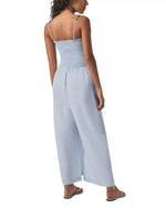 Load image into Gallery viewer, Indigo Stripe Jumpsuit in Washed Indigo Stripe
