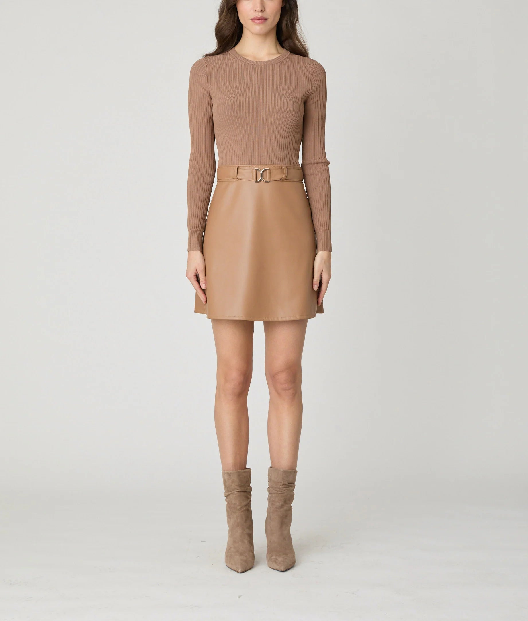 Brayden Dress in Camel