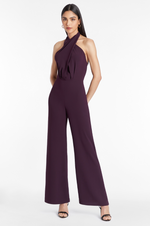 Load image into Gallery viewer, Mezcal Jumpsuit in Black Cherry
