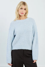 Load image into Gallery viewer, Knit Sweater in Light Blue Lurex
