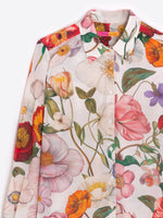 Load image into Gallery viewer, Gaby Blouse in Large Multicolor Flowers
