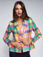 Load image into Gallery viewer, Natalia Blazer in Vichy Multicolor Check
