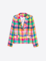 Load image into Gallery viewer, Natalia Blazer in Vichy Multicolor Check
