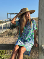 Load image into Gallery viewer, Eliana Shirt Dress in Selva Verde

