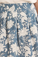Load image into Gallery viewer, Cotton Mini Skirt in Blue Diviya
