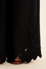 Load image into Gallery viewer, Embroidered Detail Pants in Black
