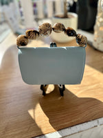 Load image into Gallery viewer, The Nica Leather Clutch in Sky Blue
