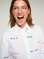 Load image into Gallery viewer, Mafalda Blouse in White Linen
