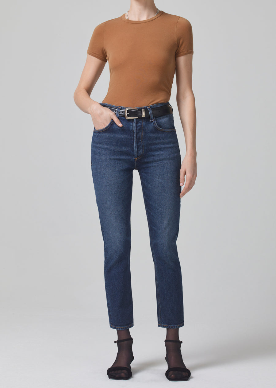 Jolene High Rise Vintage Slim in Everdeen