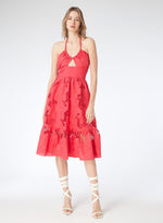 Load image into Gallery viewer, Billy Dress in Coral Embroidery
