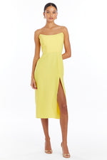 Load image into Gallery viewer, Chamberlain Dress in Electric Yellow
