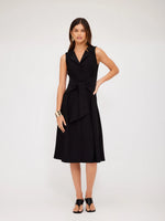 Load image into Gallery viewer, Tie Front Dress in Black
