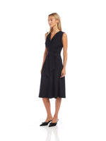 Load image into Gallery viewer, Tie Front Dress in Black
