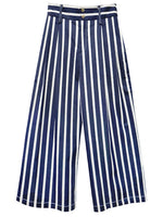 Load image into Gallery viewer, Sadie Trouser in Navy Stripe
