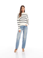 Load image into Gallery viewer, Striped Sweater in Cream
