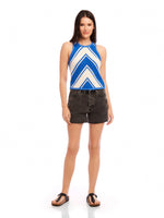 Load image into Gallery viewer, Alice Crochet Tank in Blue
