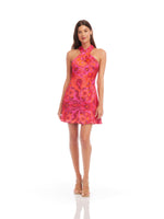 Load image into Gallery viewer, Ivy Mini Dress in Atroni Print
