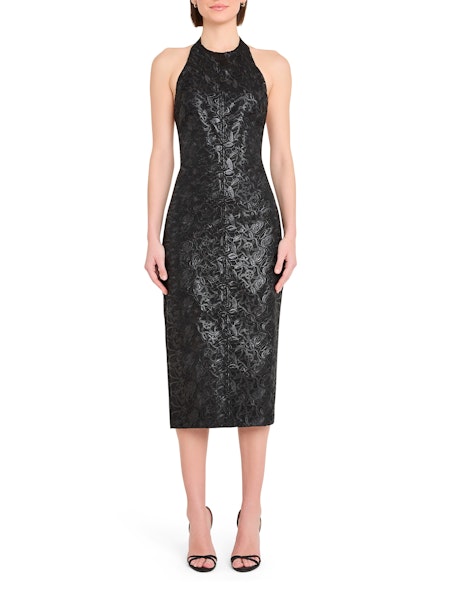 Donahue Midi Dress in Black