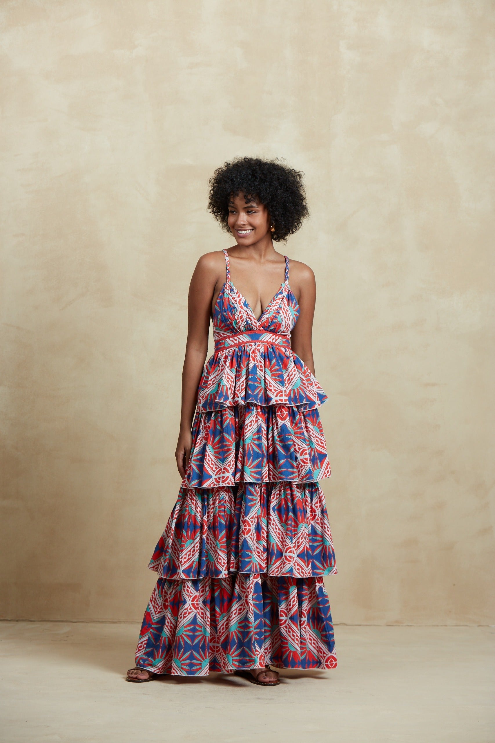 Nevada Maxi Dress in Red Sicily