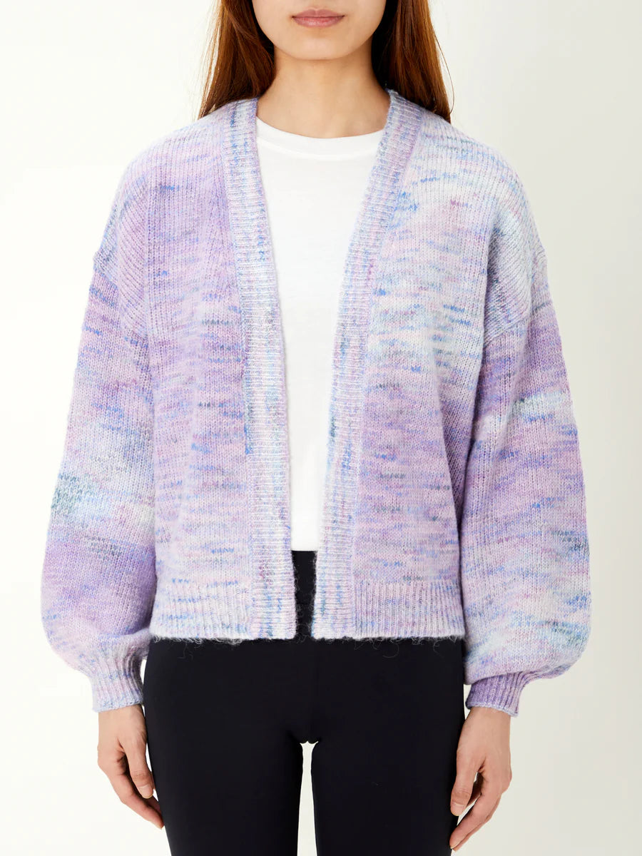Spacedye Open Front Cardigan in Lagoon Multi