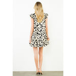 Load image into Gallery viewer, Abstract Mini Dress in Cream/Black
