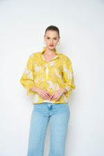 Load image into Gallery viewer, Lina Blouse in Secret Garden
