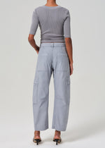 Load image into Gallery viewer, Marcelle Low Slung Cargo in Sateen in Hematite

