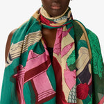 Load image into Gallery viewer, Jardin Scarf in Fuchsia
