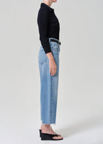 Load image into Gallery viewer, Ayla Raw Hem Crop Jean in Honour
