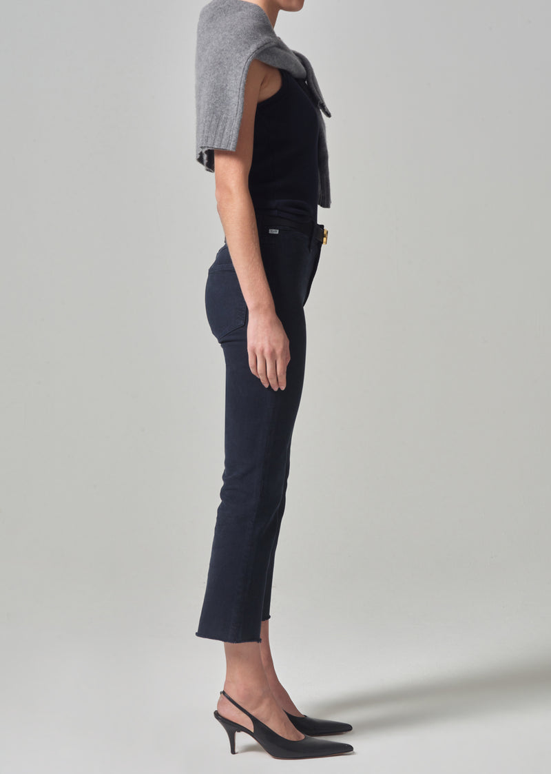 Isola Cropped Trouser in Navy