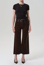 Load image into Gallery viewer, Lyra Wide Leg Crop Corduroy in Costes
