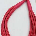 Load image into Gallery viewer, Solid 8-Strand Rope Necklace in Bright Pink
