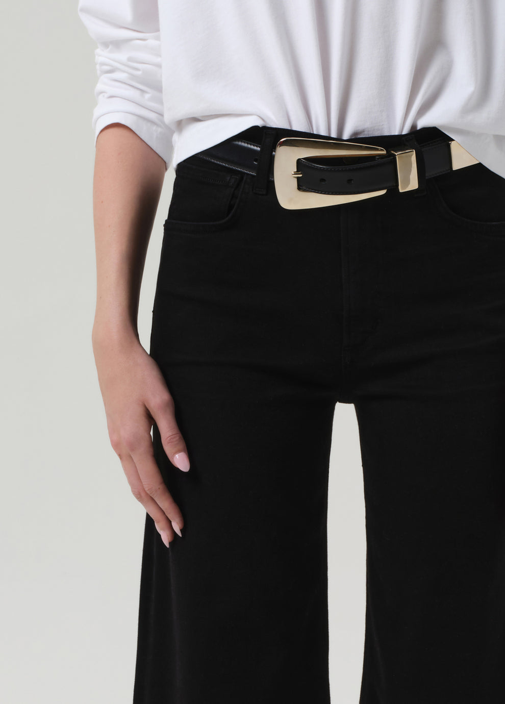 Lyra Long Wide Leg in Plush Black