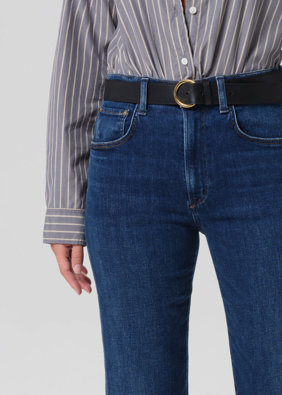 Delfina High Rise Straight Leg in Pierre