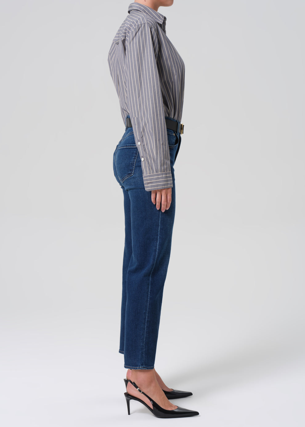 Delfina High Rise Straight Leg in Pierre
