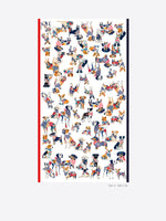 Load image into Gallery viewer, Dog Print Scarf in Multicolor
