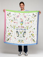 Load image into Gallery viewer, Let's Par Tee Silk Scarf in Multi
