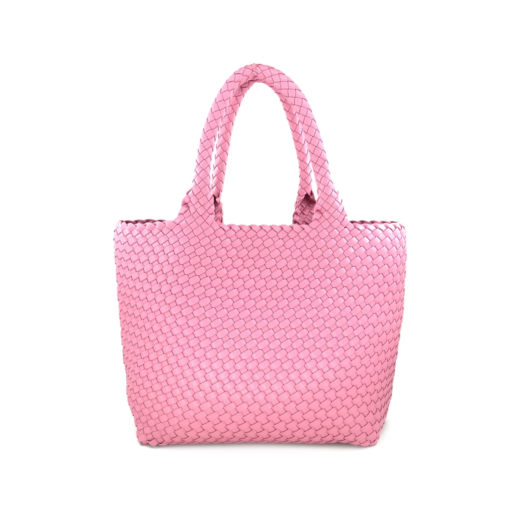 Woven Tote in Pink