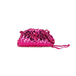 Load image into Gallery viewer, Metallic Half Moon Bag in Fuchsia
