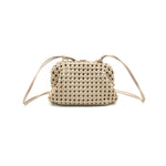 Load image into Gallery viewer, Woven Crossbody Purse in Gold
