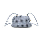 Load image into Gallery viewer, Woven Crossbody Purse in Light Blue
