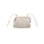 Load image into Gallery viewer, Woven Crossbody Purse in White
