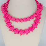 Load image into Gallery viewer, Large Sea Star Necklace in Hot Pink
