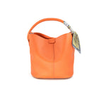 Load image into Gallery viewer, Scarf Bucket Bag in Orange
