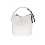 Load image into Gallery viewer, Scarf Bucket Bag in White
