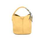 Load image into Gallery viewer, Scarf Bucket Bag in Yellow
