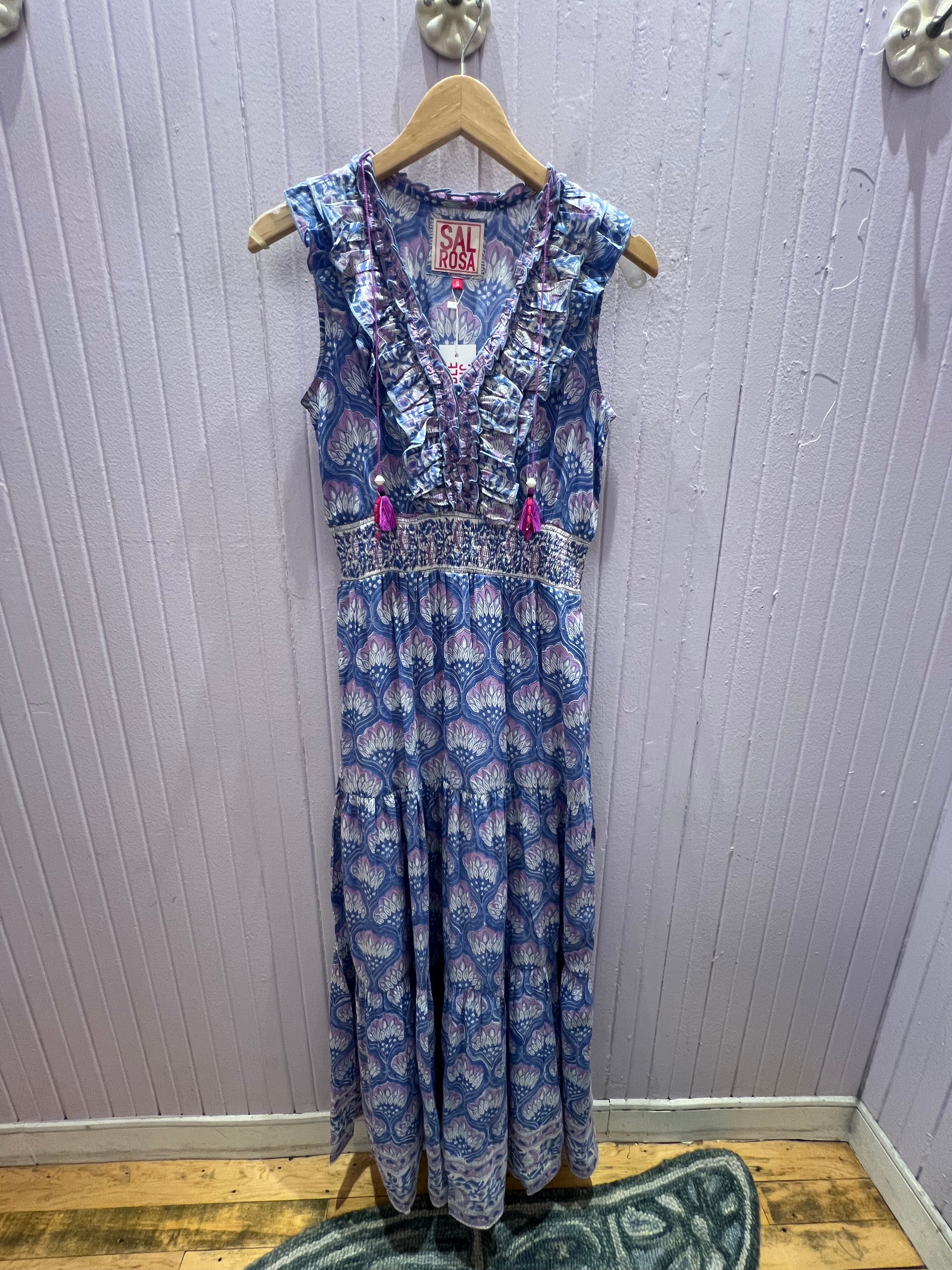 Laura Maxi Dress in Blue Looms