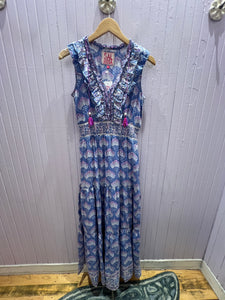 Laura Maxi Dress in Blue Looms