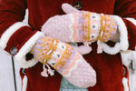 Load image into Gallery viewer, Suffolk Sheep Mittens in Mauve
